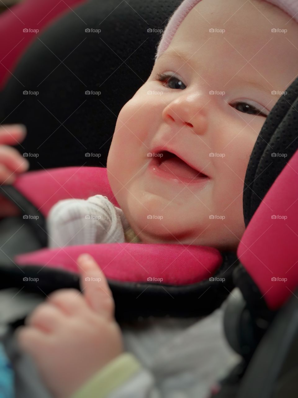 Baby In A Car Seat
