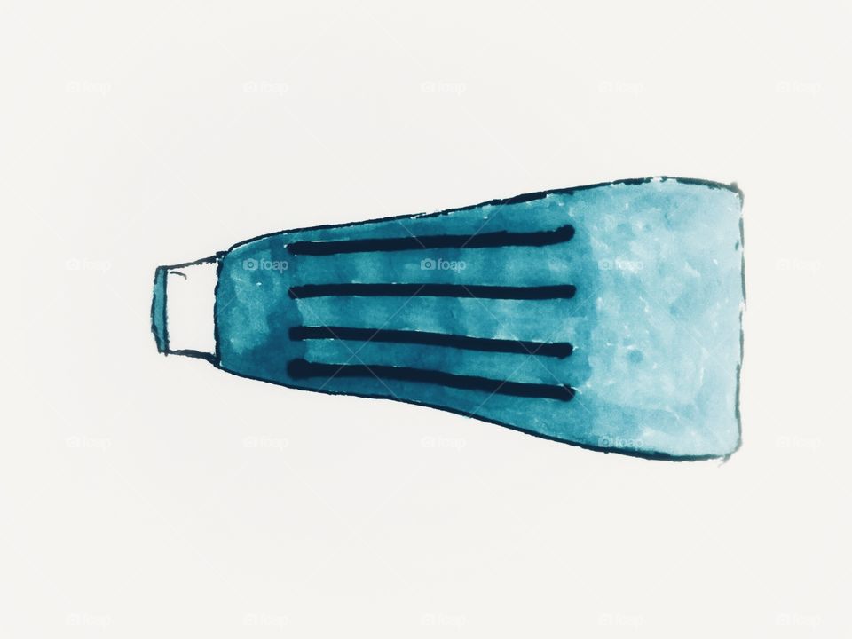 abstract form of toothpaste