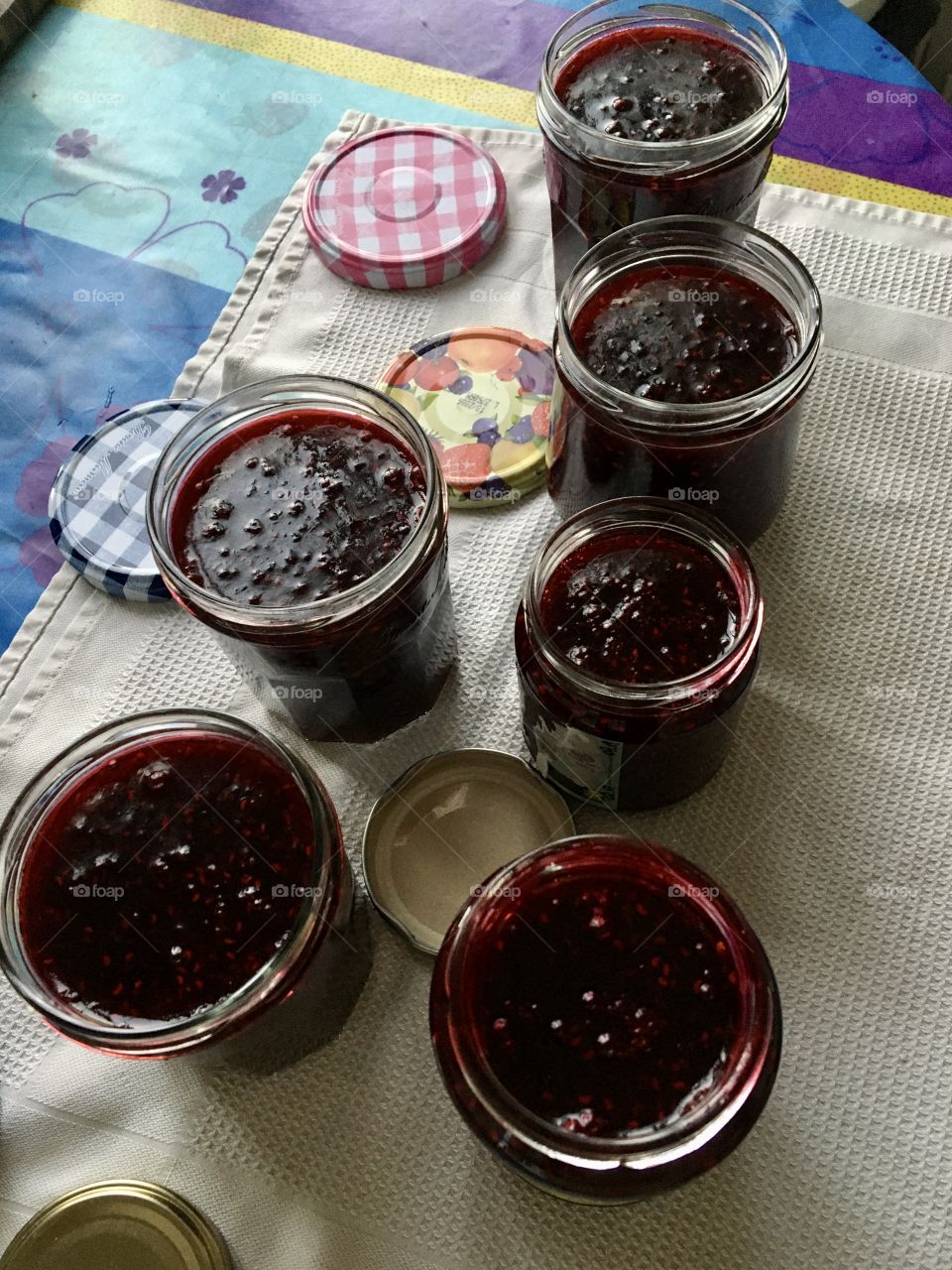 Homemade red fruits jelly