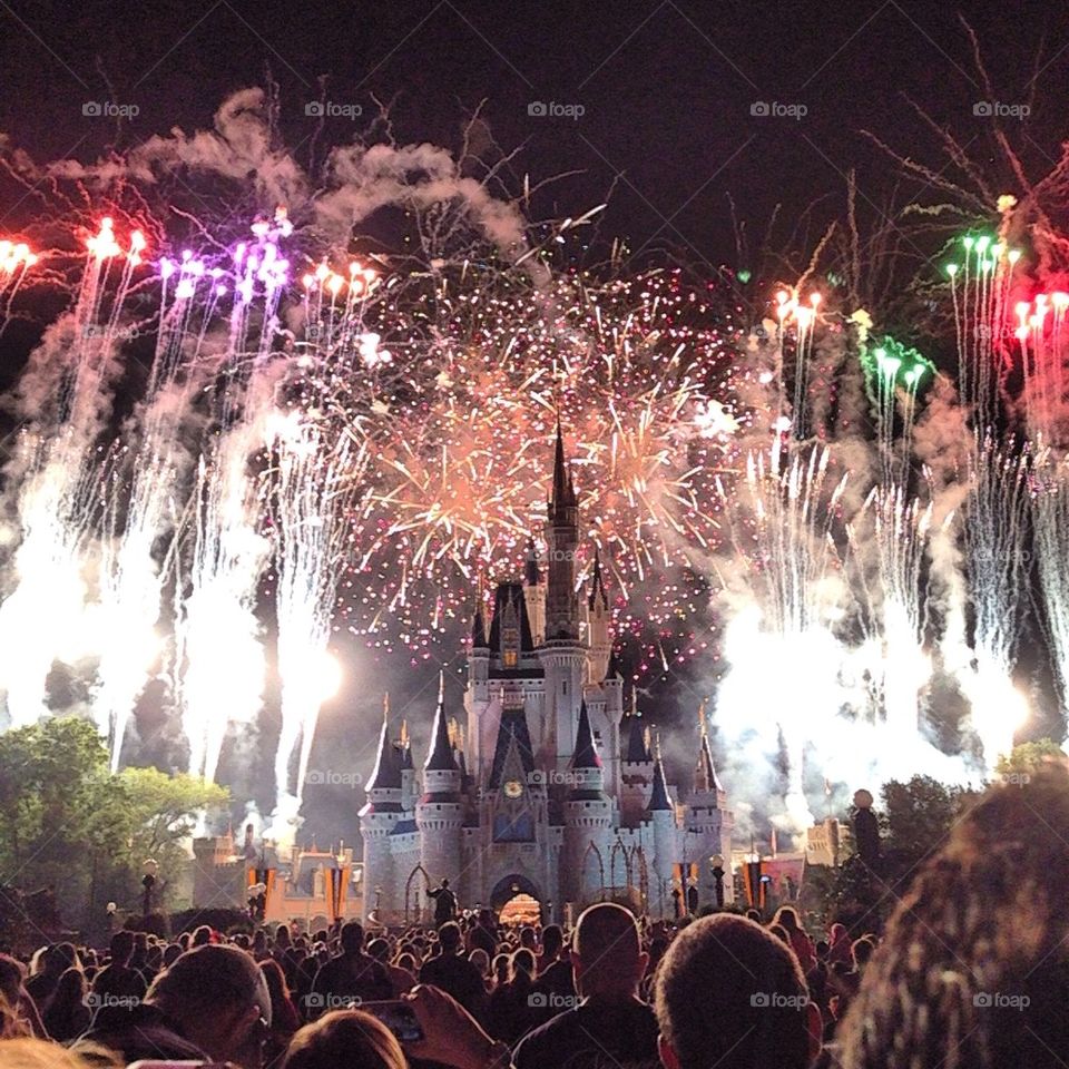 Fireworks at the Castle