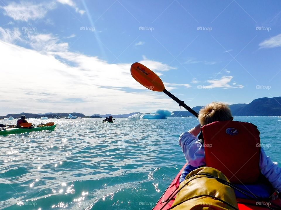 Sea kayaking 