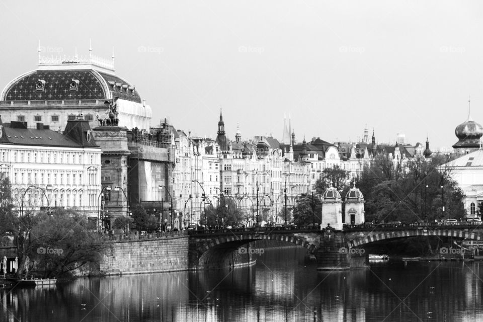 Buildings on the river