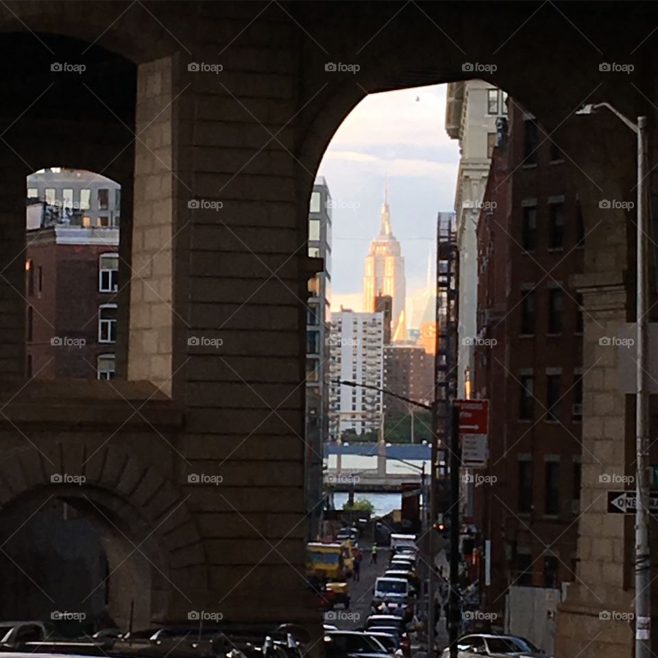From under the Manhattan bridge 