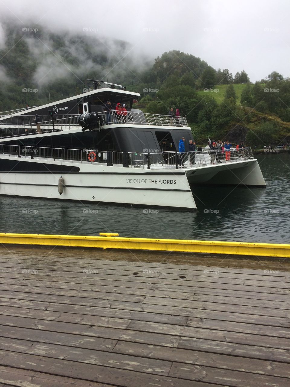 Vision of the fjords is one of the big ships used in Flåm, Norway. Flåm is a big tourist place during the summer because of the fjord. (It’s basically located inside a small fjord)