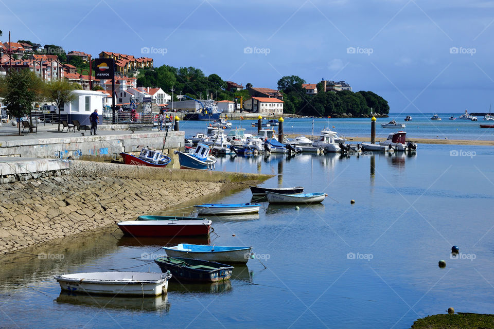 Harbour. San Vicente de la Barquera, Cantabria, Spain.