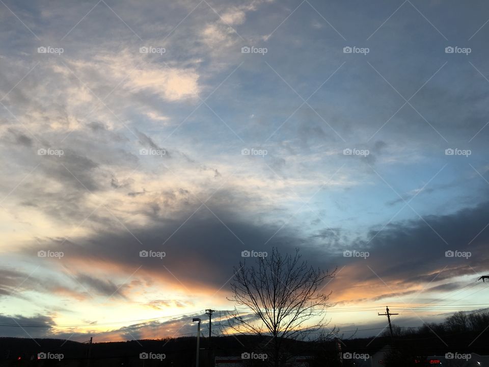 Sunset before the storm 