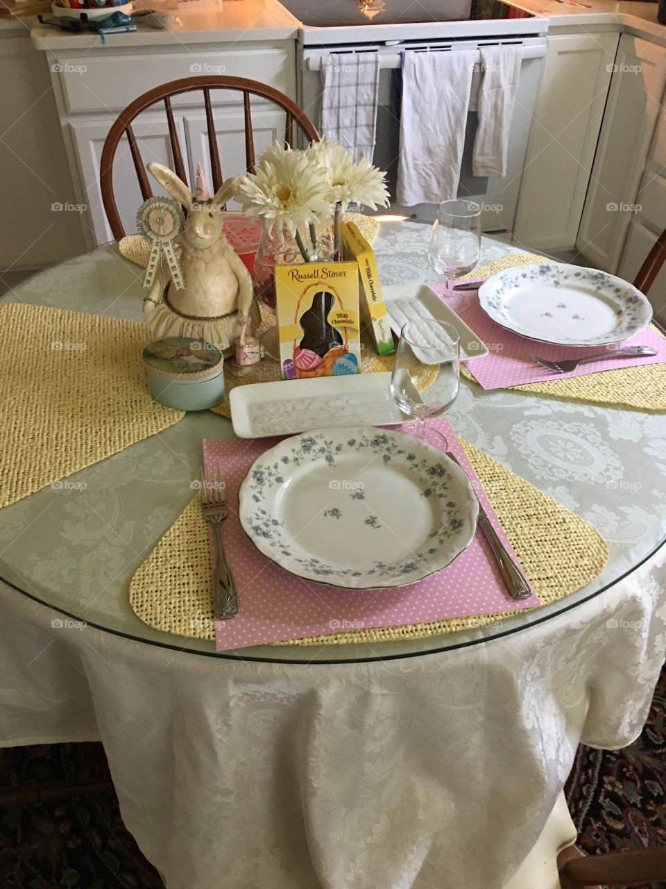 Easter table set