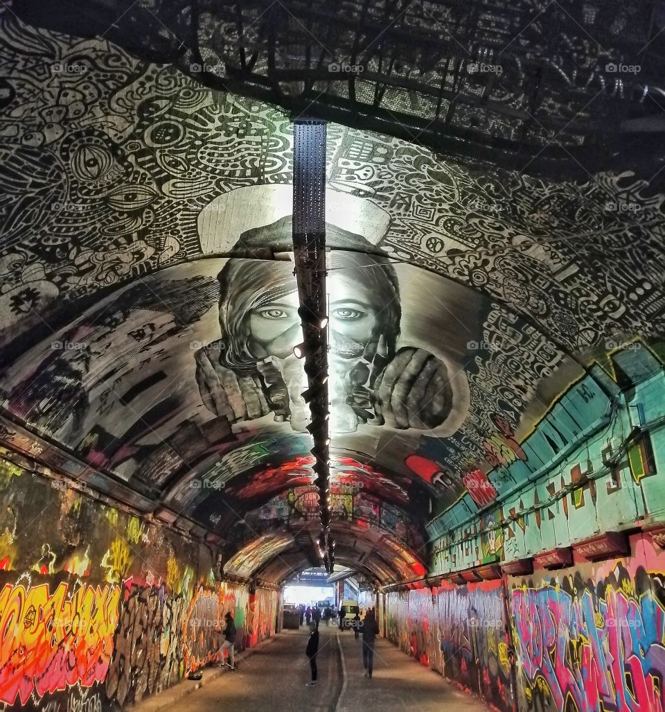 Graffiti in Leake Street London