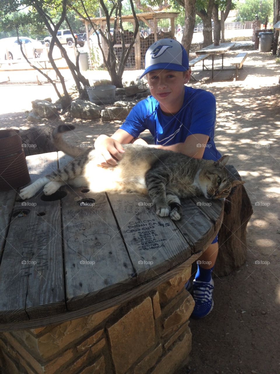 Luckenbach, Texas cat Doc. Doc the resident cat in Luckenbach, Texas.