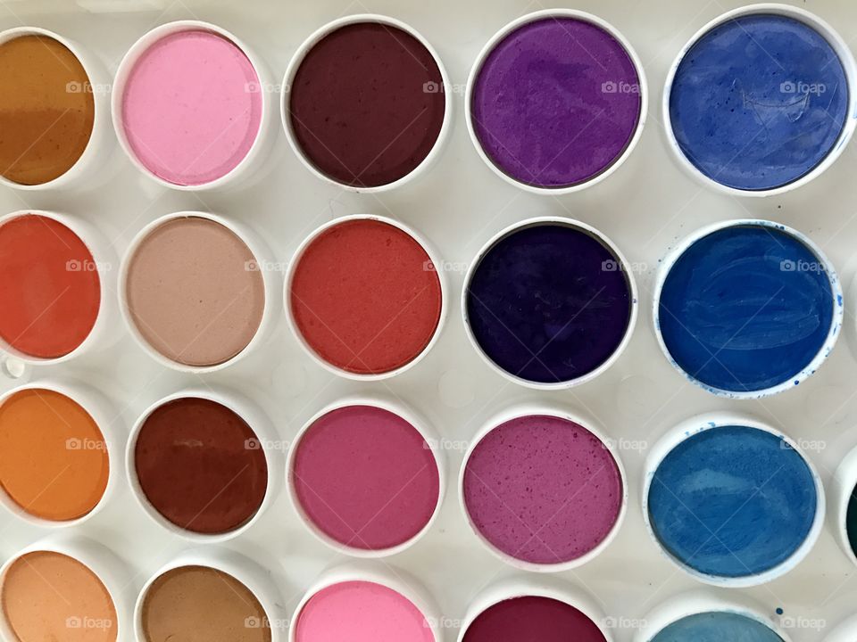Palette of colors 