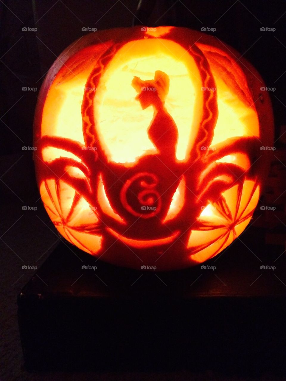 Cinderella pumpkin lantern