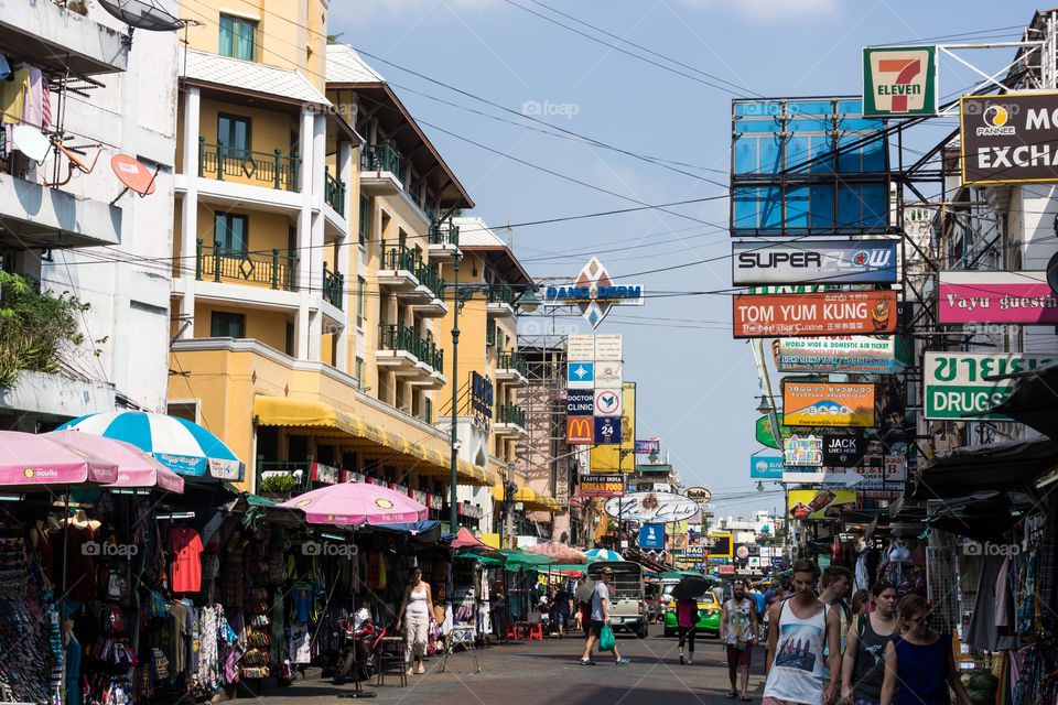 Khao San Road in Bangkok Thailand 