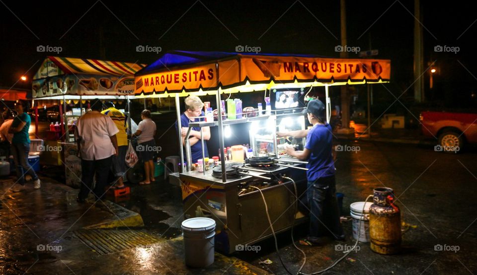 Snack street seller from Yucatan