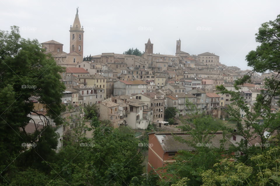 Ripatransone, town view, Piceno county, Marche region, Italy