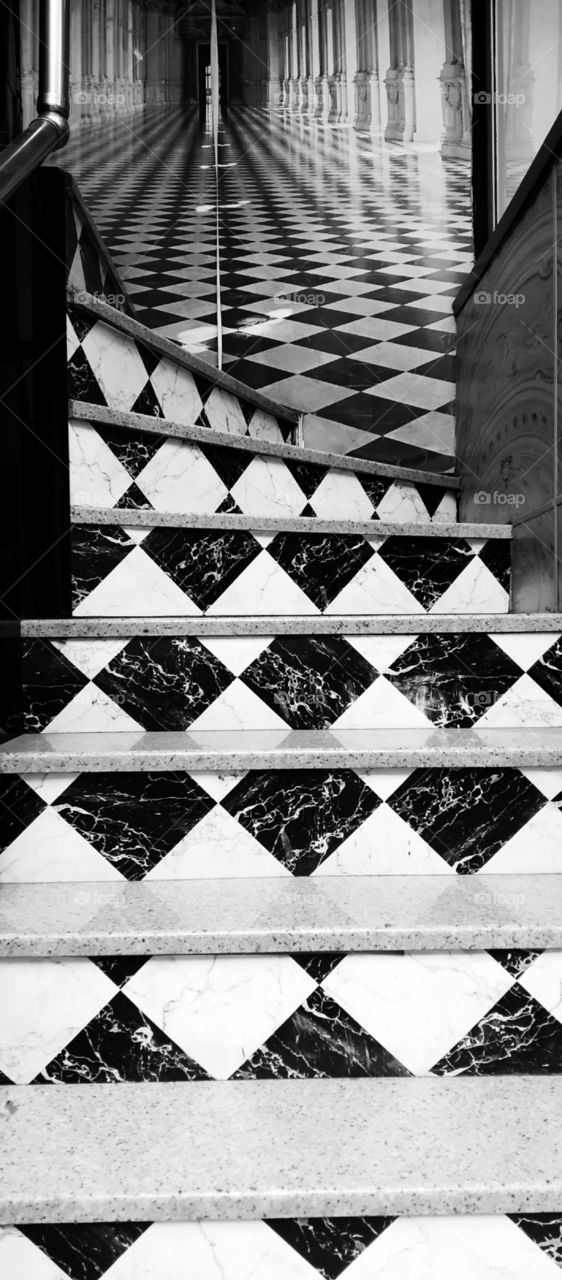 Black and White Stairs