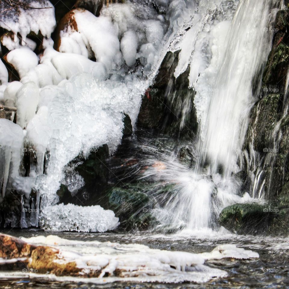 frozen waterfall