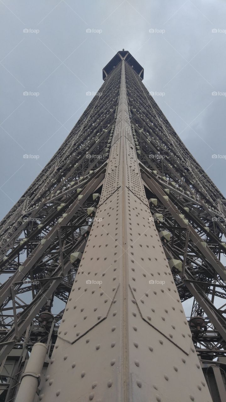 to the heavens from the Eiffel tower