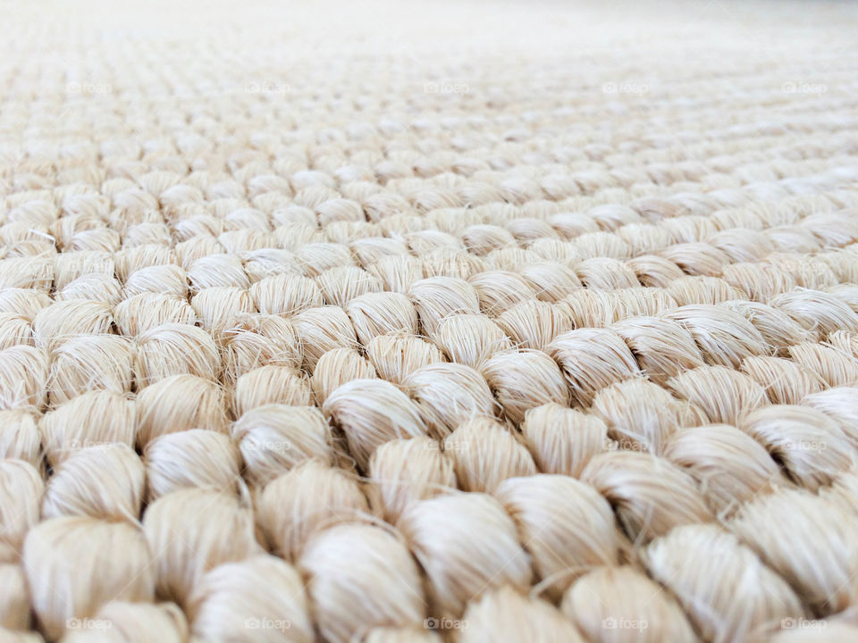 Rope used in knitting carpet