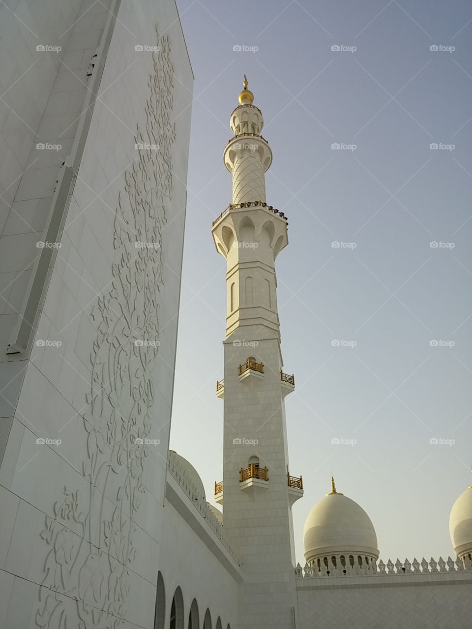 Grand Mosque Abu Dhabi. Recent visit to Abu Dhabi