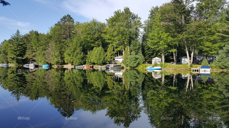 reflection on gull river