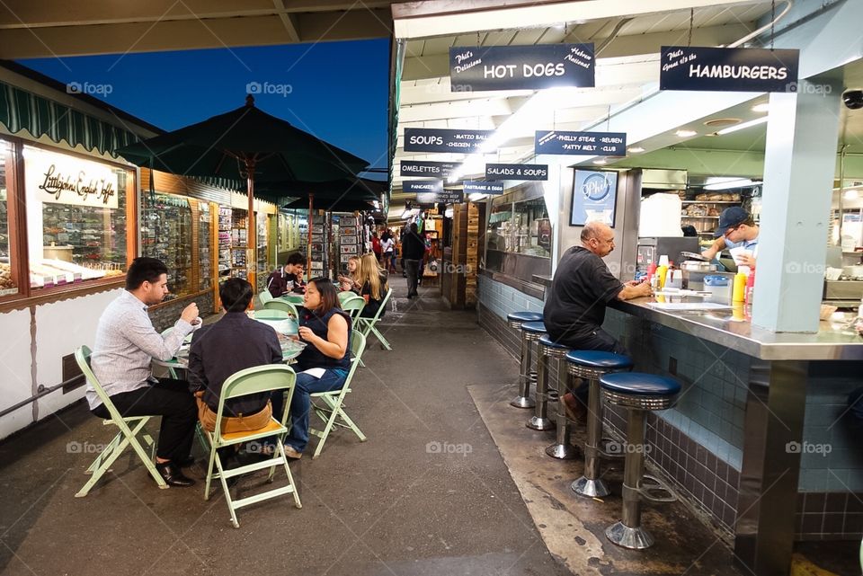 Restaurant, Bar, Shopping, Stock, City