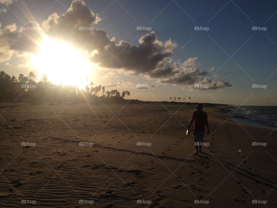 Pegadas na areia e paz - São Miguel do Gostoso, RN, Brasil / Footprints in the sand and peace 