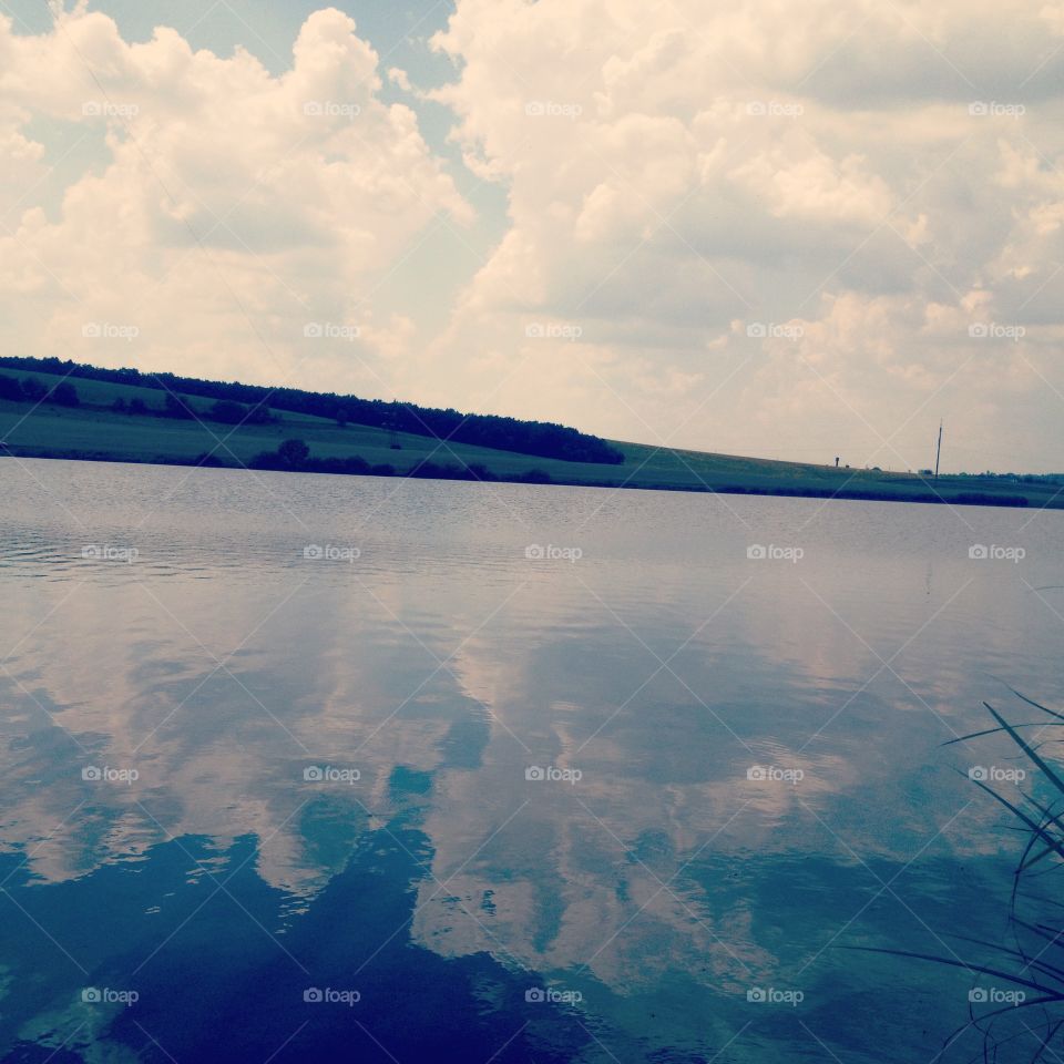 beautiful reflection in the water