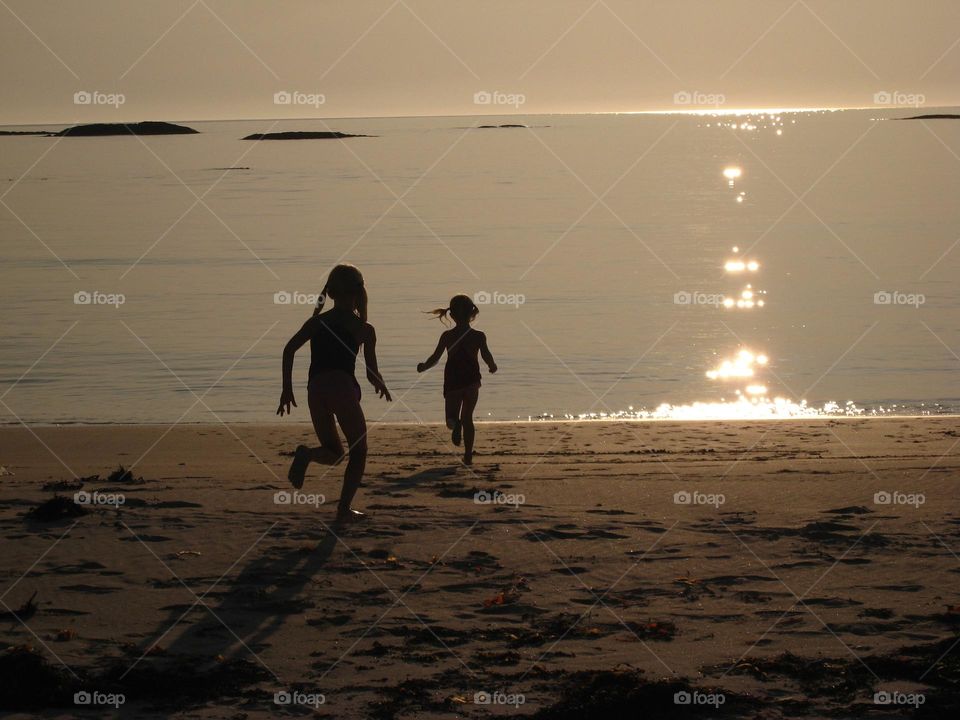 Children on a beach