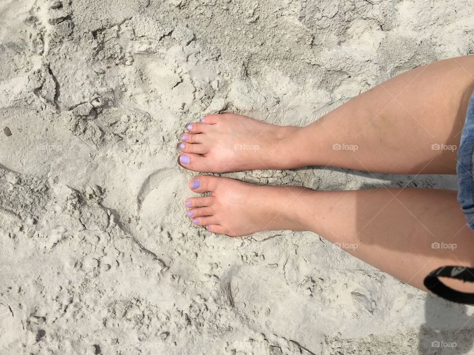 Toes in the sand 