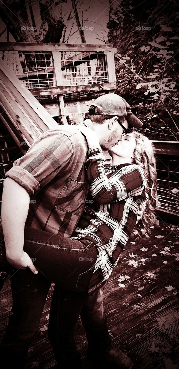 Sweeping her off her feet