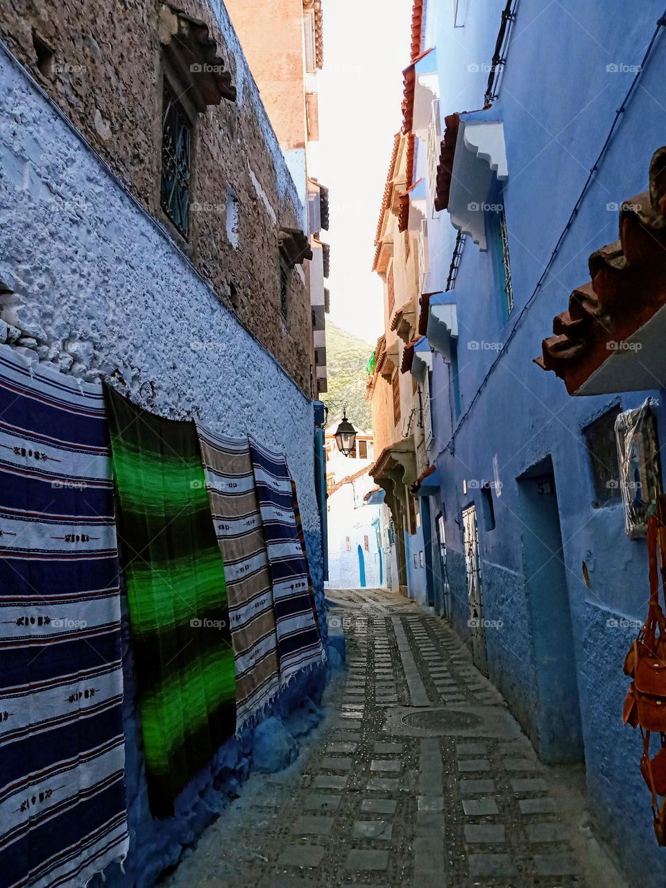 Alleys of chefchaouen city of morocco