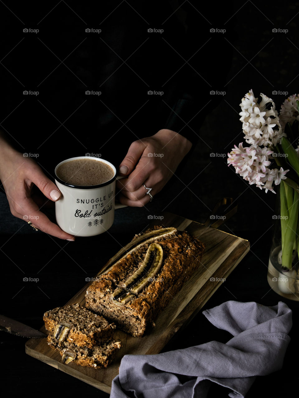 coffee and banana bread