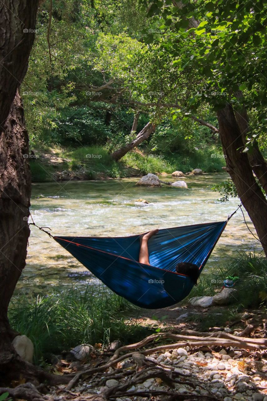 Chilling in the hammock
