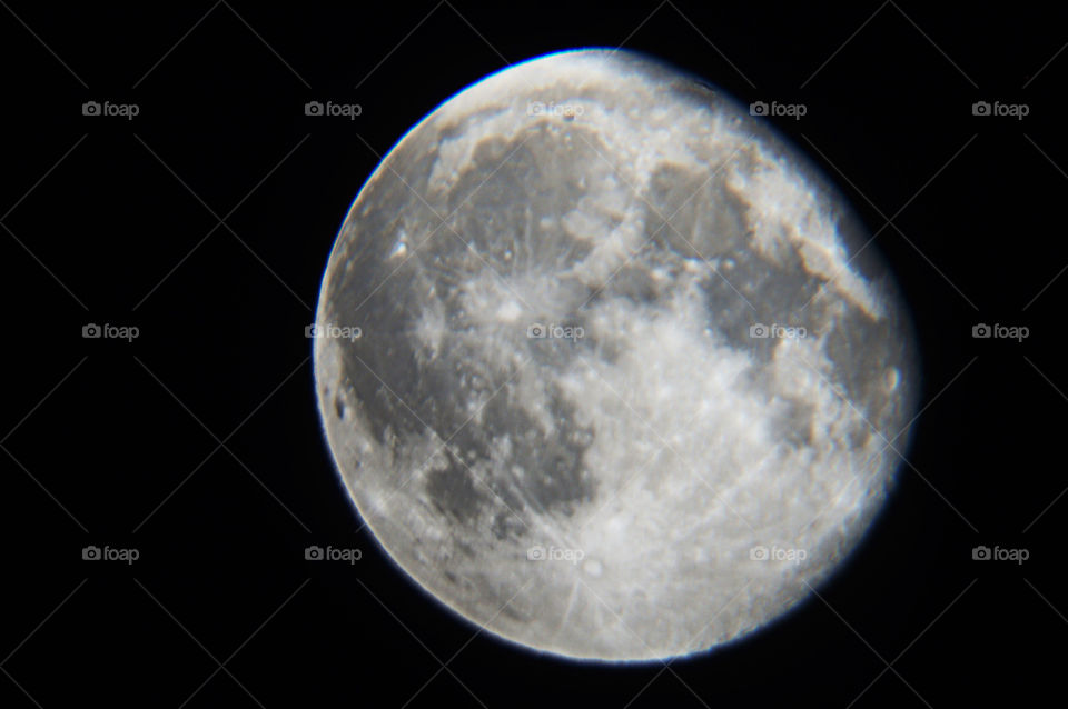 Moon through telescope. ngazing end August
