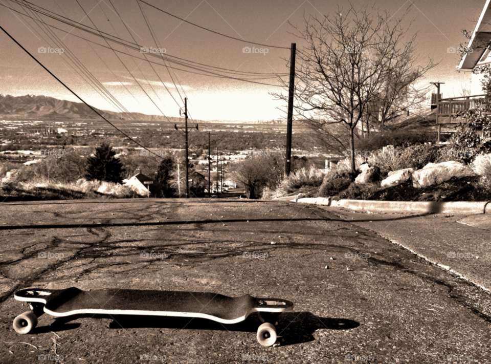 hill longboard slide bomb by leoalex94
