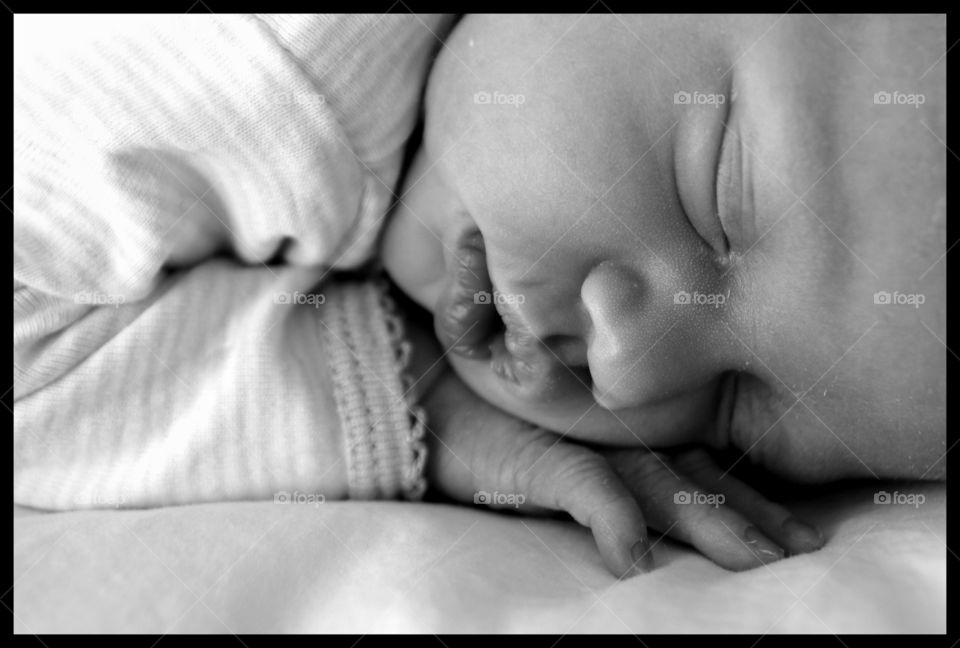 Easy Sleep. Newborn sleeping 