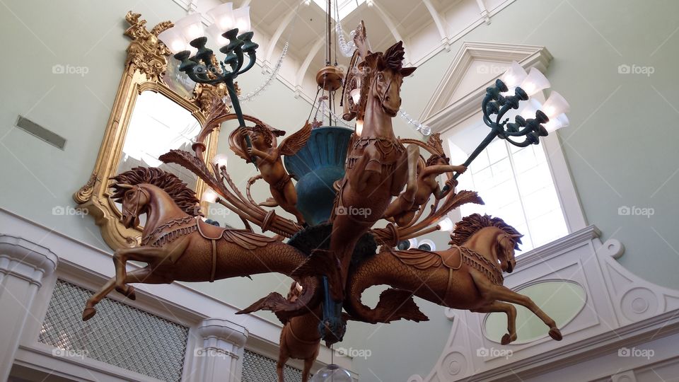 Fanciful Chandelier. at The Boardwalk Resort Walt Disney World