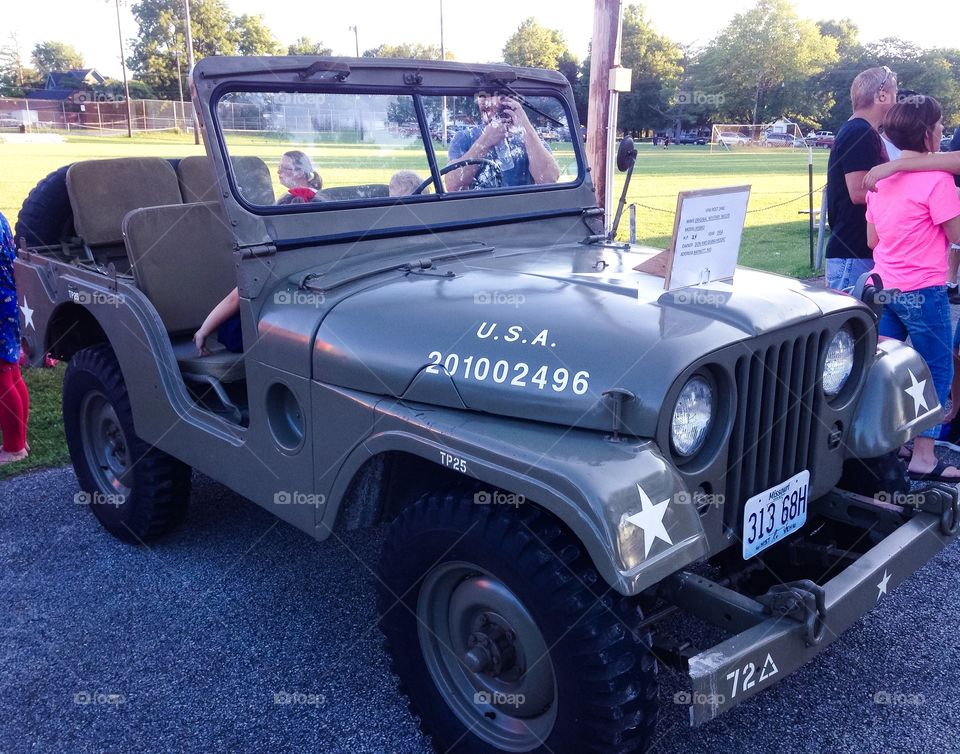 An old Army Jeep