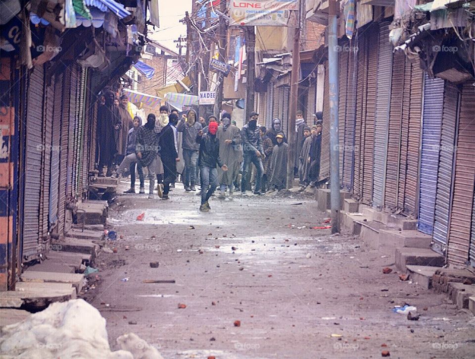 Clashes Erupt in Sopore town After Friday Prayers At Sopore Area Of North Kashmir Baramulla Country india 
Photo Junaid Bhat