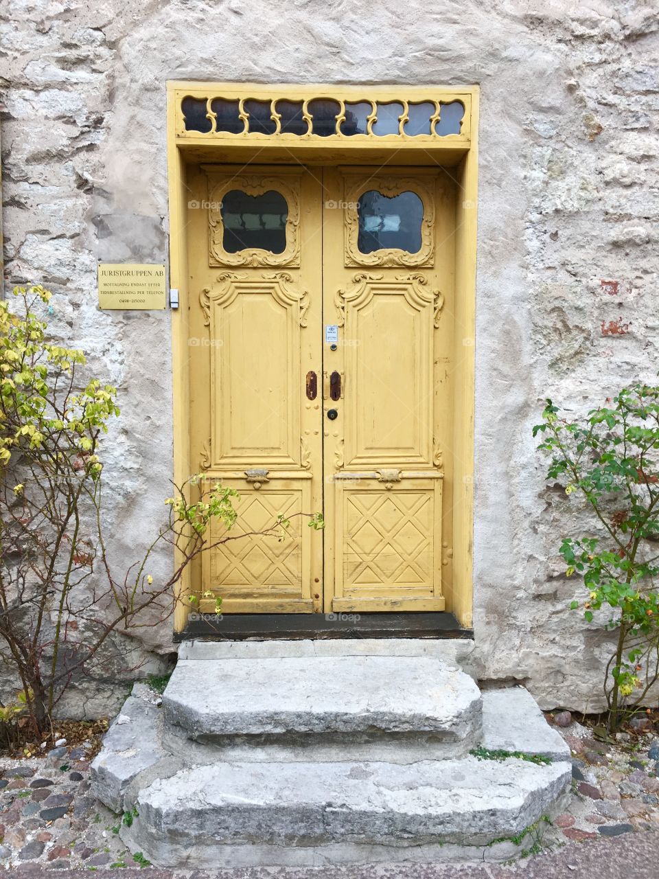 yellow door