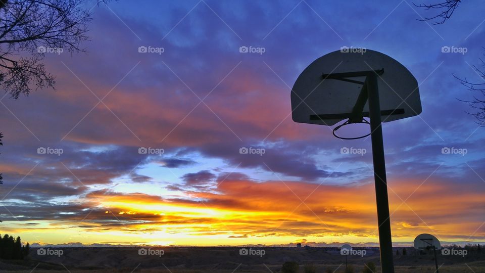 sunset hoops