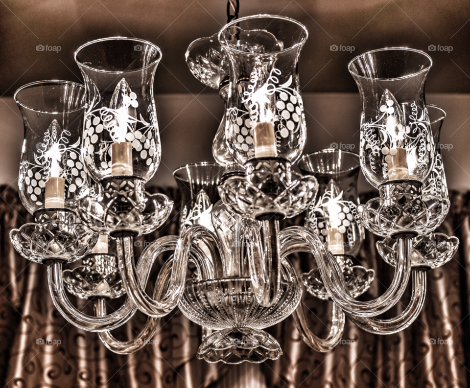 glass lights old chandelier by delvec