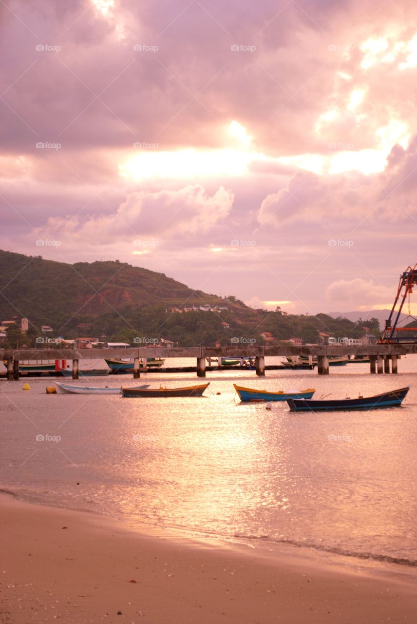 Beach, Water, Sea, Sunset, Ocean