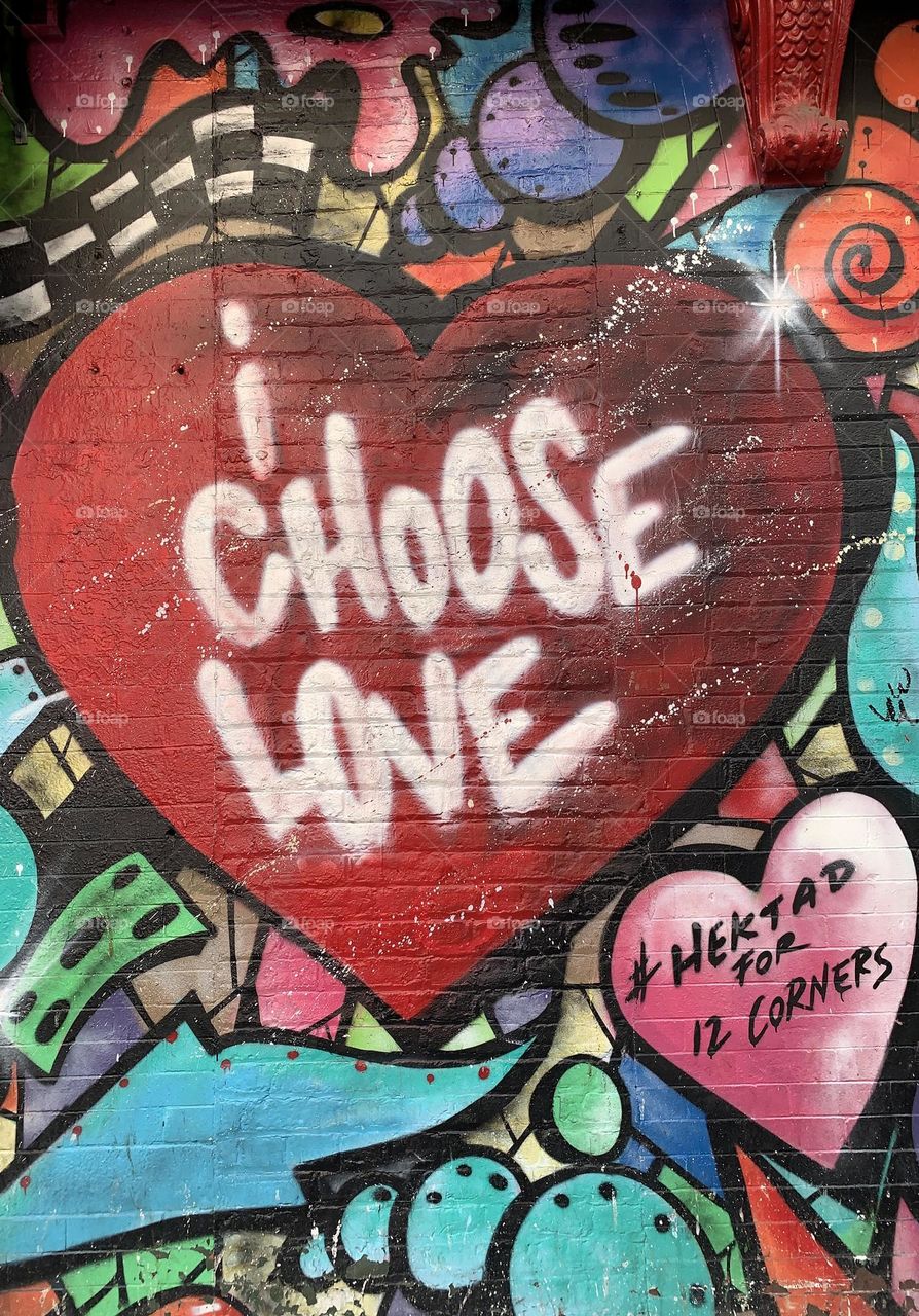 I choose love Mural by Hektad