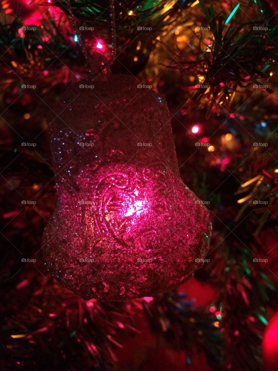 Glowing winter bell