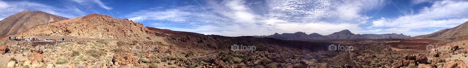 Panoramic view of desert