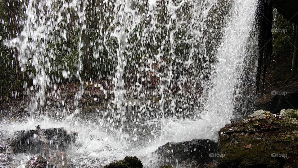 Behind a Waterfall