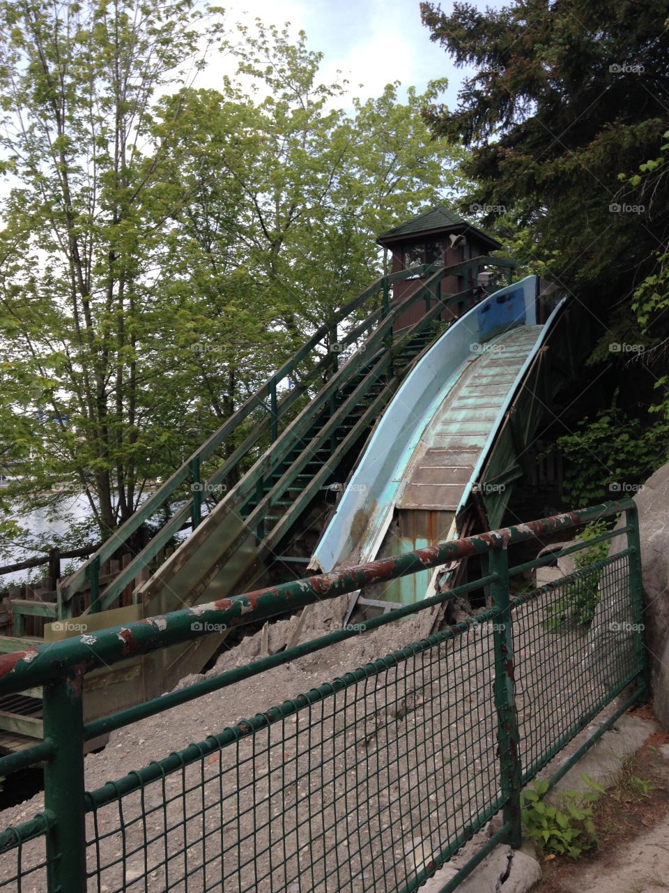 Water slide forgotten 