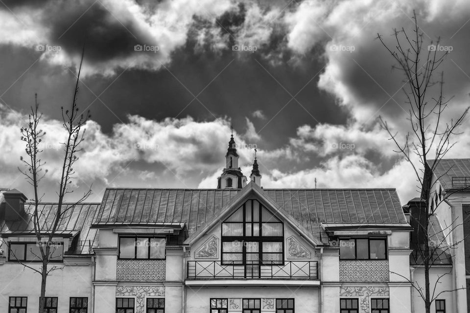 view of the architecture in the center of Minsk, Belarus