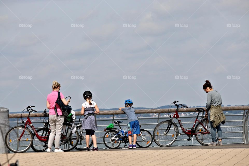 family bike ride